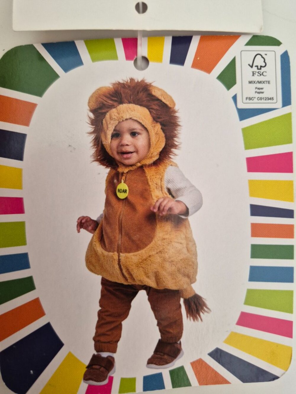 NWT Going Wild Talking Baby Lion Costume Vest 6-9M -Roars
